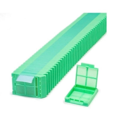 Micromesh  Quickload Cassette Stacks for Robotic Feed Printer, Biopsy, Green, 2000/cs