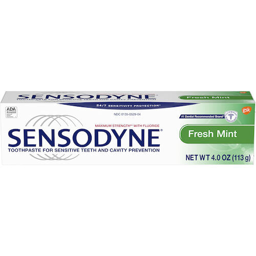 Sensodyne Fresh Mint Toothpaste, 4 oz. Tube, 12/cs (Available for sale in US only) (Products cannot be sold on Amazon.com or any other third Party sites.)