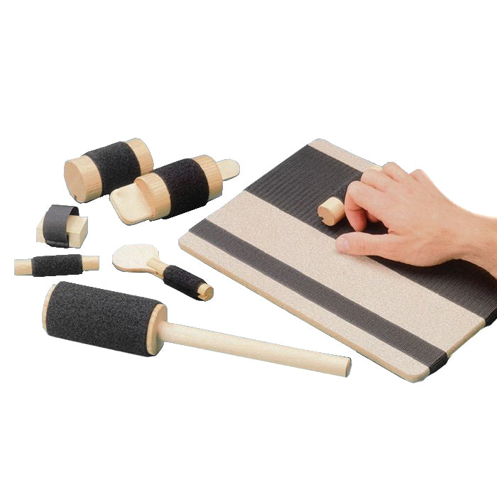 E-Z Exer-Board, 9" x 13", Includes (6) Rollers and (1) Finger Block, Instructions (US Only)