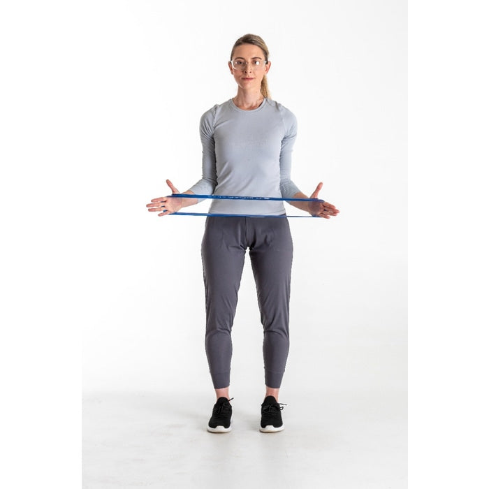 Resistance Band Loop, Blue/ X-Heavy, 8" Lay Flat Length, 10 Pk Band Loops Each Individually Sealed in Polybag with Safety Instructions, 6 pk/cs (021104) (Legacy# 20840) (US Only)