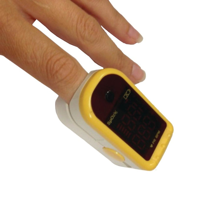 Finger Pulse Oximeter, Battery Operated (2 AAA), 1.5" x 1.25" x 2.25", 12ct (DROP SHIP ONLY) (US Only)