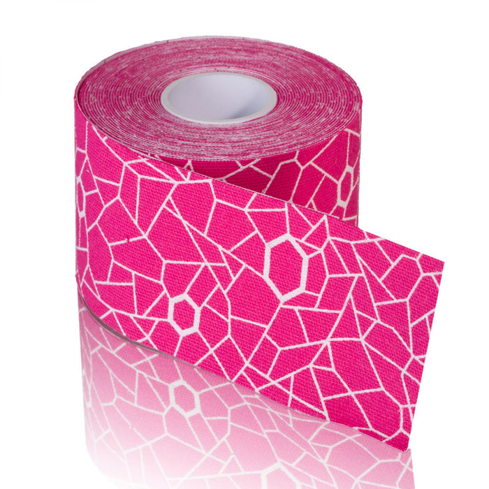 Kinesiology Tape, Standard Continuous Roll, Dispenser Box, 2" x 16.4ft, Pink/ White Print, Latex-Free, 24/cs (091289) (Legacy# 12747) (US Only)