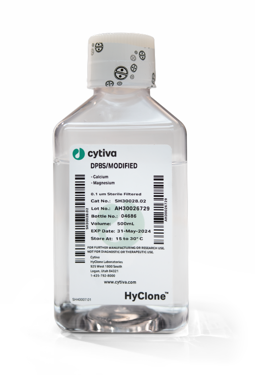 HyClone Dulbecco's Phosphate Buffered Saline, Liquid, without Calcium, Magnesium, Phenol Red, 1000 mL (Item is Non-Returnable)