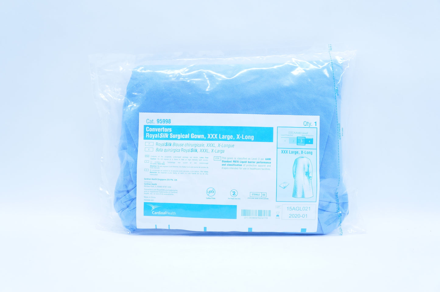 Gown, Surgical, XXX-Large, X-Long, 20/cs (Continental US Only) (Due to a manufacturer inventory hold, this item may have longer than normal lead times)