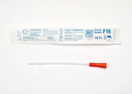 Catheter, Female, Uncoated, Single-Use, 6", Straight Tip, 16FR, 30/bx, 10 bx/cs (Continental US Only)