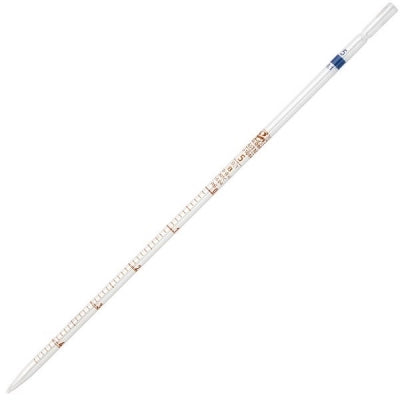 Pipette, Serological, Globe Glass, Reusable, 5mL, To Deliver (TD), 0.1 Graduations, Blue Band, ASTM E1044, 6/bx