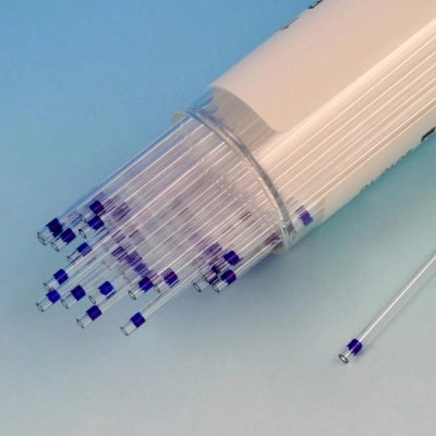 Mico-Hematocrit Capillary Tube, Plastic, Untreated, Blue Tip, 100/vial, 10 vial/bx