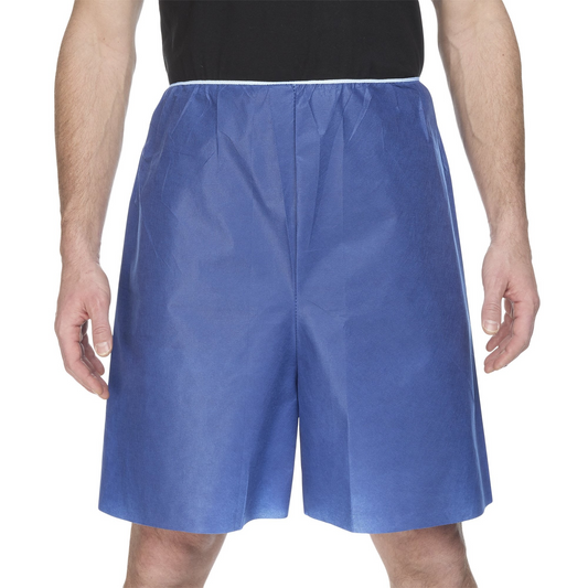 Exam Shorts McKesson X-Large Blue SMS Adult Disposable, 25/bg (16-1103)