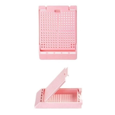 Slimsette Biopsy Cassette, Quickload 45 Angle Stack (Taped), Acetal, Pink, Bulk, 2000/cs