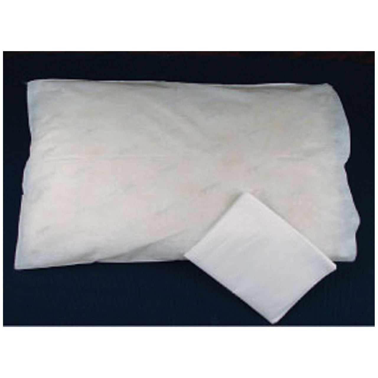 Pillowcase, 17" x 22", White Spunbound, Individually Folded, 100/cs