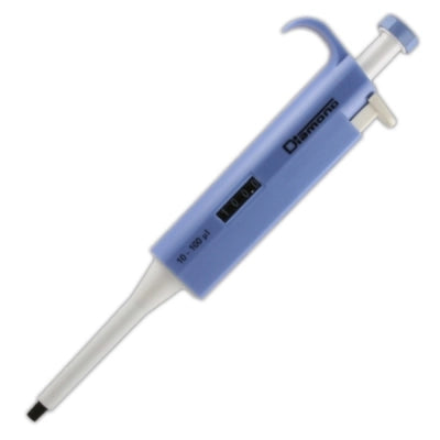 Pipettor, Adjustable Volume, 10-100uL, Blue