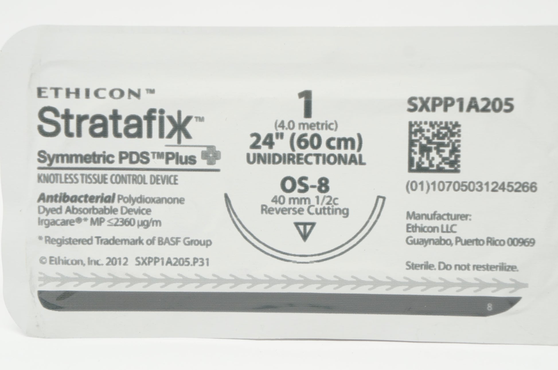 1 60CM STRATAFIX Symmetric PDS Plus, OS-8, 12/bx (Continental US Only)