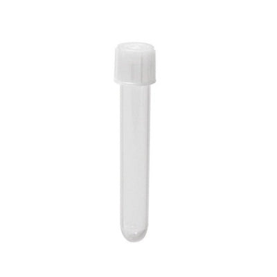 Sterile Culture Tubes with Cap, Non-Print, 125/pk, 1000/cs