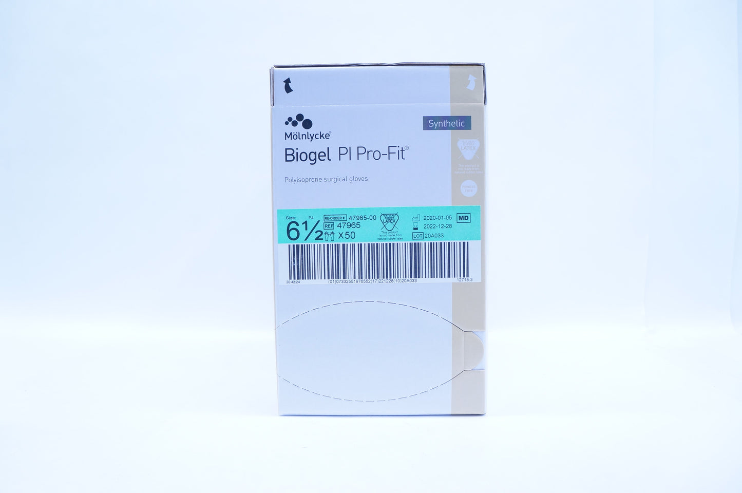 Surgical Glove, Size 6.5, Sterile, Powder-Free, 50/bx, 4bx/cs (30 cs/plt) (US Only)