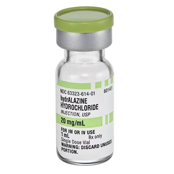 Hydralazine HCl Injection 20mg/mL SDV 1mL 25/Package (63323061401)