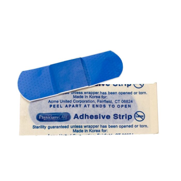 Plastic Bandages, Blue Metal Detectable, 1"x3", 1500/bx (DROP SHIP ONLY - $150 Minimum Order)