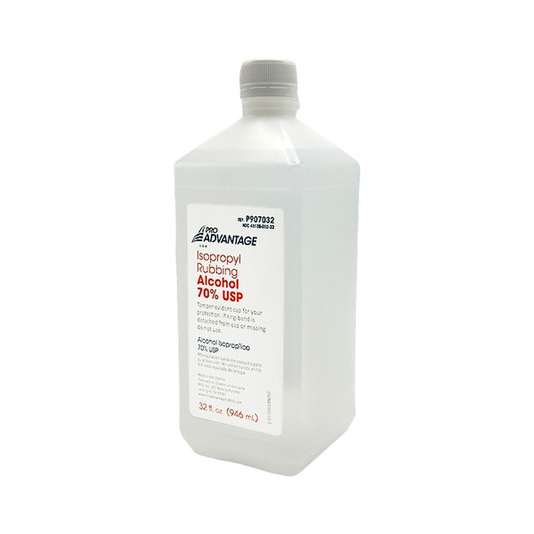 Isopropyl Rubbing Alcohol 70%, 32 oz, 12/cs (84 cs/plt) (Not Available for sale into Canada) (Short-Dated, Minimum Expiry Lead is 60 days; Non-returnable; Non-refundable) (Item is considered HAZMAT and cannot ship via Air or to AK, GU, HI, MP, PR, VI)