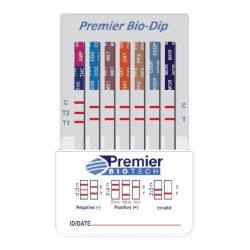 Bio-Dip Card, 13-Drug Panel: AMP (Amphetamines), BAR (Barbiturates), BUP (Buprenorphine), BZO (Benzodiazepines), COC (Cocaine), mAMP/MET (Methamphetamine), MDMA (Ecstasy), MTD (Methadone), OPI (Opiates), OXY (Oxycodone), PCP (Phencyclidine), TCA (Tricyclic Antidepressants), THC (Marijuana), Urine Sample, 25/cs (US Only)