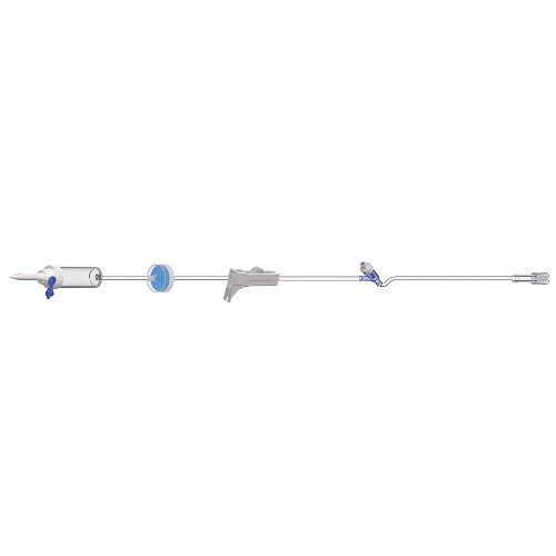 IV Admin Set, Back Check Valve, 10 Drops per mL, 100" Length, 19.3 mL Priming Volume, Vented/Non-Vented, Needle-Free Y Site, 50/cs