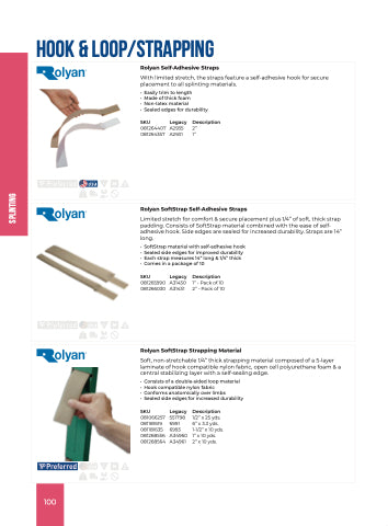 Rolyan SoftStrap Strapping Material, 6"x3.3 yds, Beige (US Only)