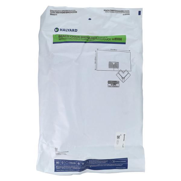 Beach Chair Shoulder Drape with Attachable Fluid Collection Pouch, 172" x 100", Sterile, 6/cs (US Only)