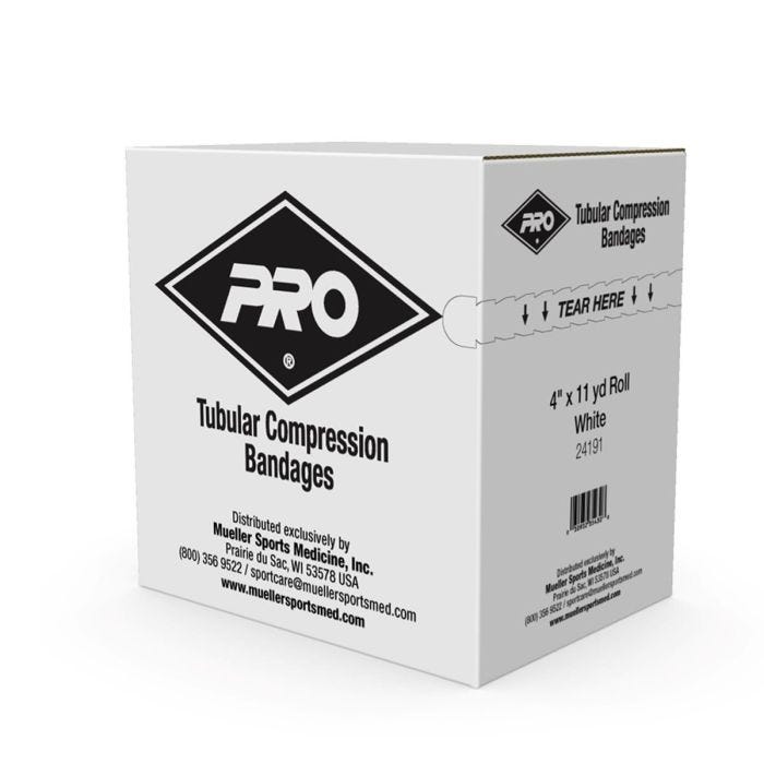 Tubular Compression Bandage, 4", White (Products are only available for sale in the U.S. Products cannot be sold on Amazon.com or any other 3rd party platform without prior approval by Mueller.)