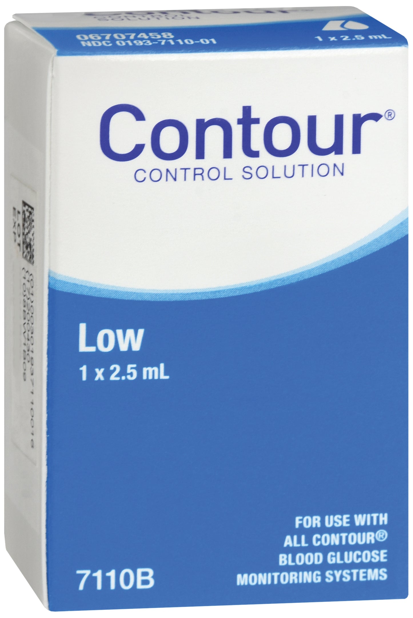 Contour Control Solution, Low, 2.5mL Vial, CLIA Waived (Continental US+HI, PR Only)