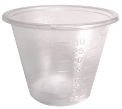 Medicine Cup, 1 oz, Translucent, Non-Sterile, 100/slv, 50 slv/cs
