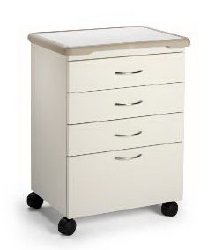 Mobile Treatment Cabinet, (3) 4in Drawers, 8in Drawer, 18" Deep, 3" Casters, Pebble (S).Soft Edge Handles  (Pricing subject to change depending on build  Please reach out to Midmark Customer Service Team for pricing) (US Only) (DROP SHIP ONLY) (Delivery Info Sheet Required)