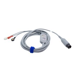 ECG Integrative Cable, 3 Lead, w/Lead Wires, Snap (AHA) (Defibrillation) (DROP SHIP ONLY)(Not Available For Sale into Canada)