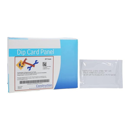 Drug Test, 12 Test Dip Device, Cocaine, Marijuana, Opiate, Amphetamine, Methamphetamine, Phencyclidine, Benzodiazepine, Barbiturate, Methadone, Ecstasy, Oxycodone, Propoxyphene, 25/bx (Minimum Expiry Lead is 90 days) (US Only)