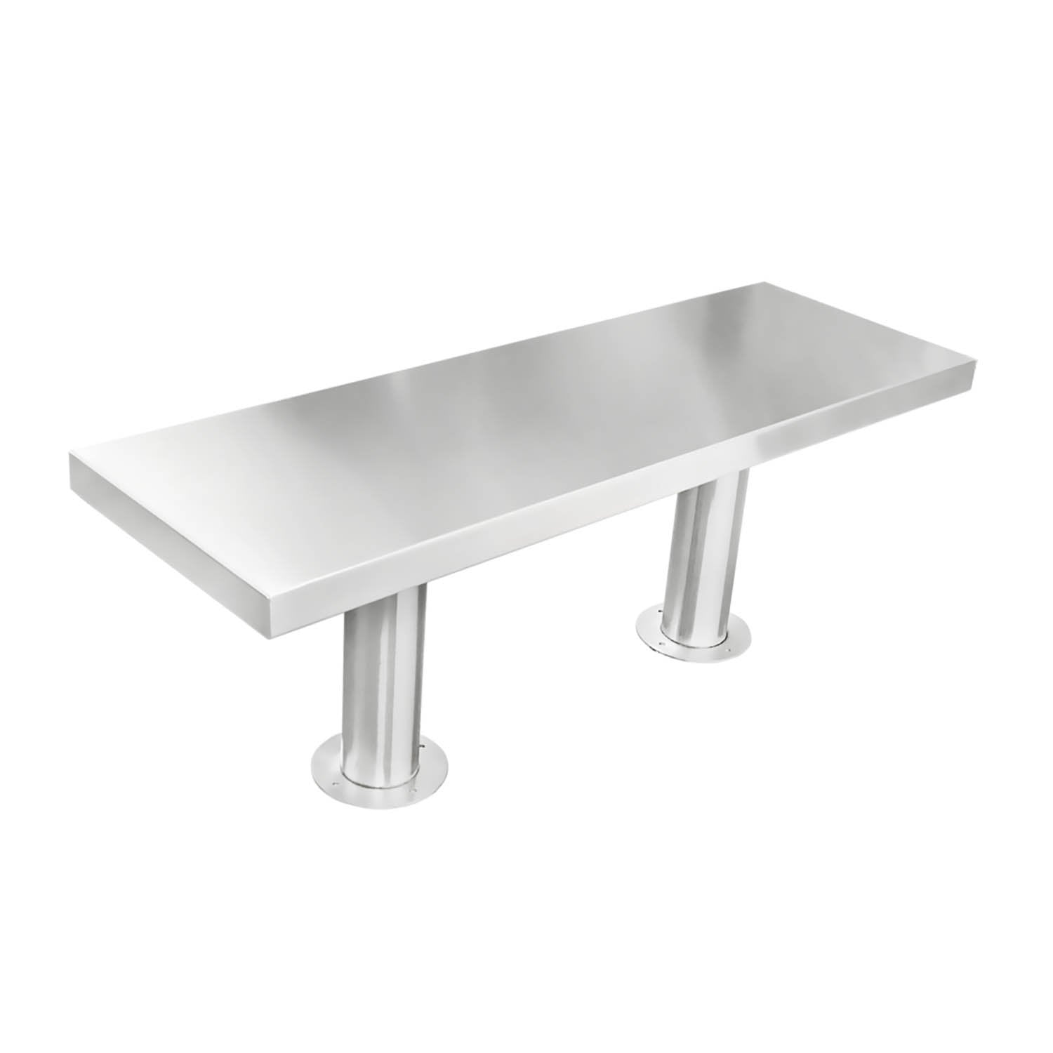Gowning Bench, 48"W x 16"D x 18"H, 4 Legs, Floor Mounted (DROP SHIP ONLY)