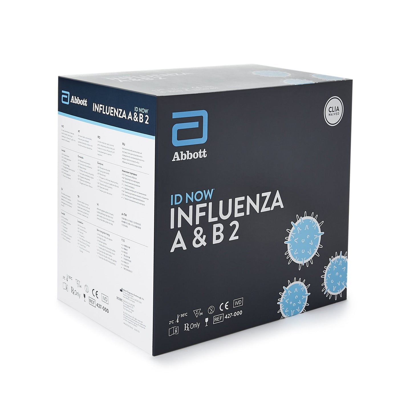 BinaxNOW COVID-19/Flu A&B Combo Self Test (OTC), Non-Sterile, 2 test/kt, 12 kt/cs (Item is Non-Returnable) (Continental US+HI Only)