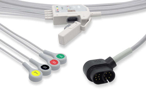 ECG Leadwire Cable, 4 Leads, Snap, AHA, Zoll Compatible (DROP SHIP ONLY) (Freight Terms are Prepaid & Added to Invoice - Contact Vendor for Specifics)