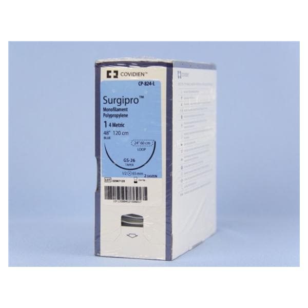 Suture, Taper Point, Size 1, Blue, 48", Needle GS-26, _ Circle, 2 dz/bx (Continental US Only)