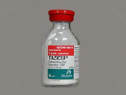 Tazicef (Ceftazidime for Injection, USP), 1 g Vial, Single Dose, Glass Fliptop Vial, 25/bx (Rx) (Item is Non-Returnable) (We must have your Wholesale Drug License on File before shipping this product) (US Only, Excluding IN and ND)