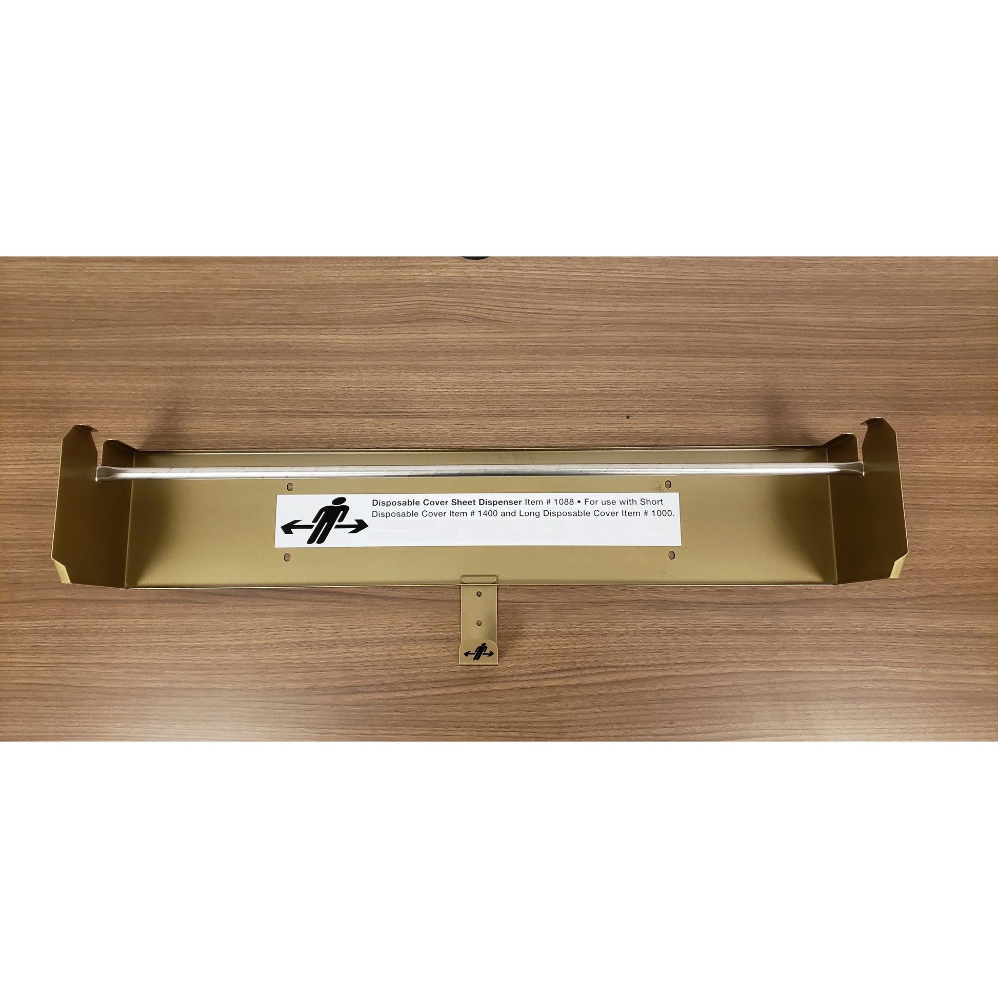 Disposable Cover Dispenser for Rollboards (includes dispenser, pole to hang roll of covers & 1 wall mount hanger) FDA Approved Powder Coating, Steel Construction, Can sit on a counter top (rubber feet included), Easy to wipe clean, Warranty: 3 Year Warranty (DROP SHIP ONLY)