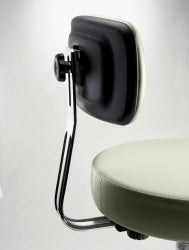 273 UltraFree Basic Stool w/ Back, Pneumatically Adjustable, UltraFree Obsidian (US Only) (DROP SHIP ONLY) (Delivery Info Sheet Required)