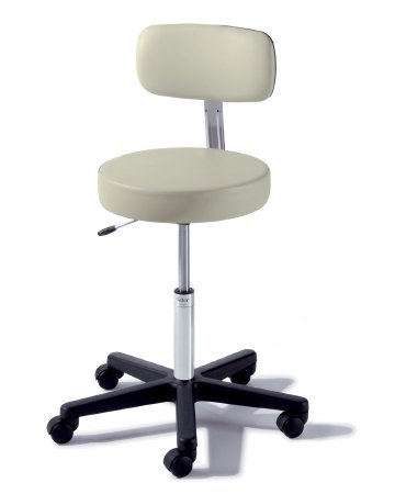 273 Basic Stool, with Back, Pneumatically Adjustable, UltraFree Cranberry (US Only) (DROP SHIP ONLY) (Delivery Info Sheet Required)