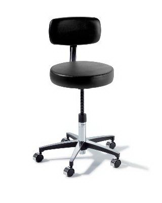 275 Basic Stool, with Back, Manually Adjustable, Lunar Gray (US Only) (DROP SHIP ONLY) (Delivery Info Sheet Required)