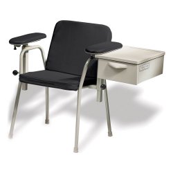 281 Blood Drawing Chair w/ Storage Drawer, Obsidian (US Only) (DROP SHIP ONLY) (Delivery Info Sheet Required)