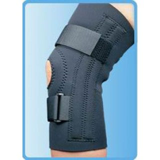 Knee Brace, Allows Full Range of Motion, Neoprene, Open Patella, X-Large, 15" - 16", Black