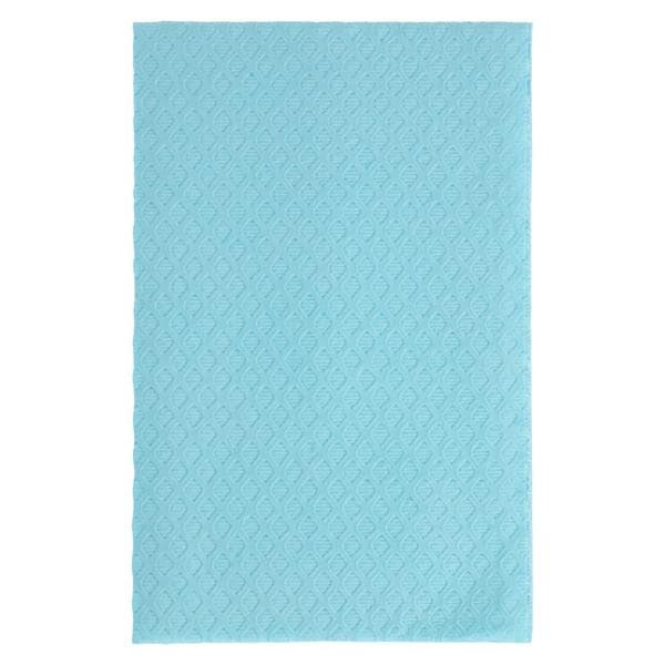 Bib, 13" x 18", 3-Ply + Poly, Diamond Emboss, Blue, 500/cs