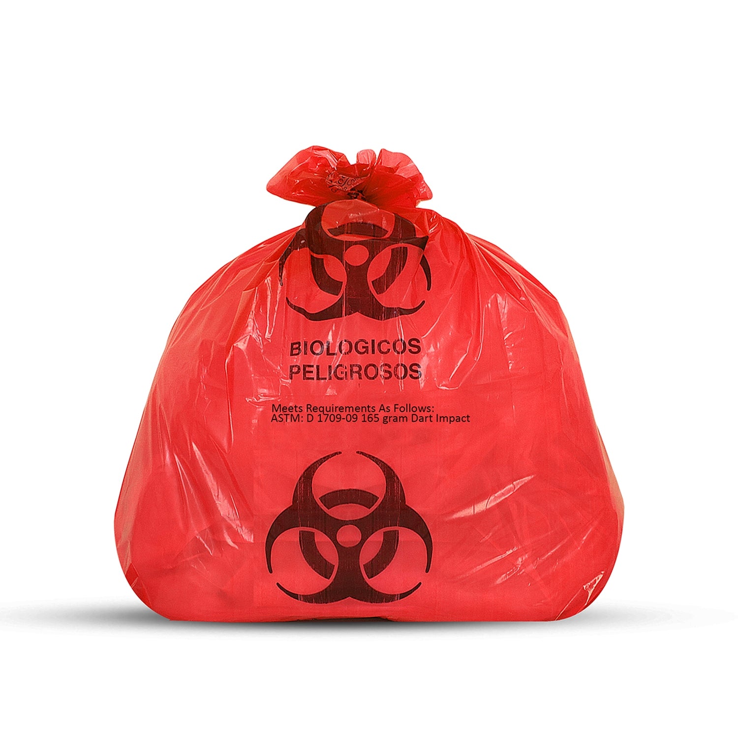 Infectious Waste Bag, 38" x 45" Red, 1.5 mil, 200/cs (56 cs/plt)