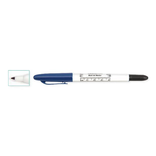 Dual-Tip Marker with Ruler and (6) Labels, 100/cs (Continental US Only)