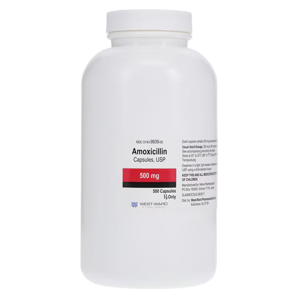 Amoxicillin Capsules 500mg 500/Bt (00143993905)