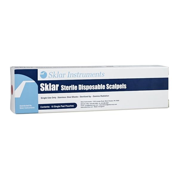 Disposable Scalpel #15, Sterile, 10/bx