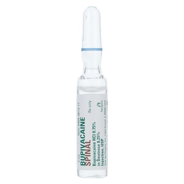 Bupivacaine Spinal, Bupivacaine in Dextrose, USP, 7.5 mg/ ml, 2 ml Glass Ampul, 10/bx (Rx) (Item is Non-Returnable) (We must have your Wholesale Drug License on File before shipping this product) (US Only, Excluding IN and ND)