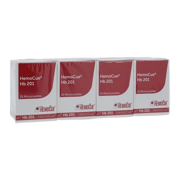 Hb 201 Microcuvettes, Individually Packaged, 25/bx, 4 bx/pk