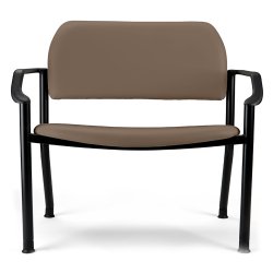 282 Bariatric Chair w/ Arms, Robust Brown (US Only) (DROP SHIP ONLY) (Delivery Info Sheet Required)